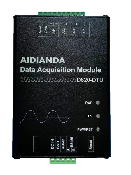 直流电流电压采集0-20mA/4-20mA/0-5V转485/232模块